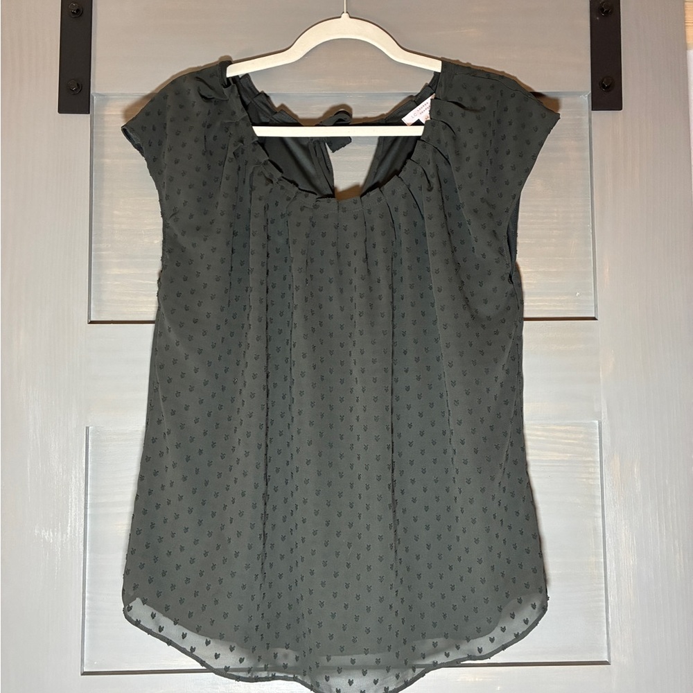 Lauren Conrad Charcoal Gray Women's Top
